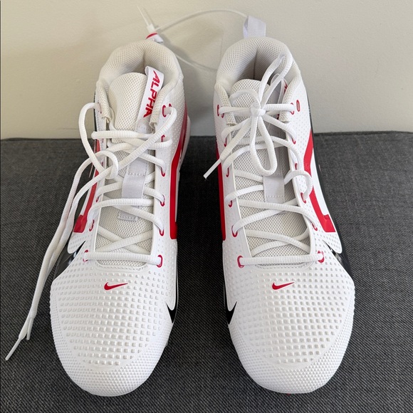 NWT Mens Nike Alpha Menace 4 Varsity TB P "Oklahoma" Football Cleats Size 14 - Picture 5 of 9